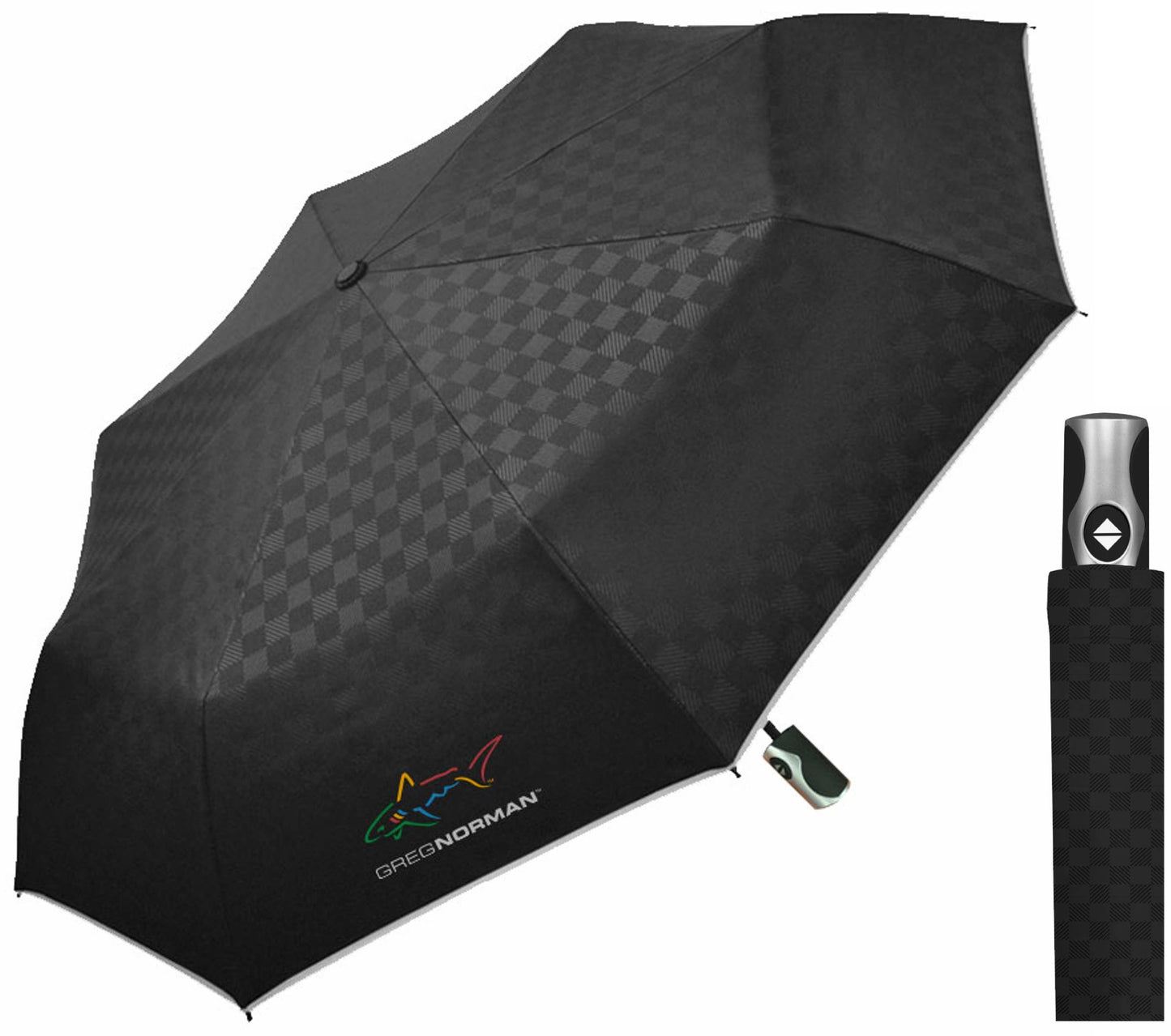 Greg Norman 42" Auto/Auto Windproof Mini Umbrella-Assorted