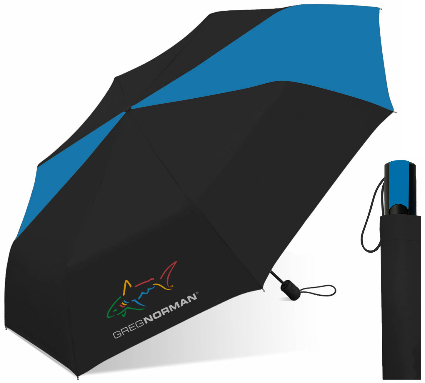 Greg Norman 42" Auto Windproof Super Mini Umbrella-Assorted