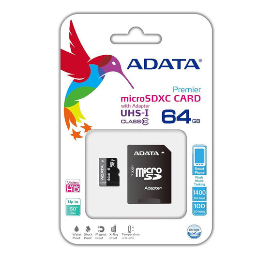 Adata 64GB SD Card AUSDX64GUICL